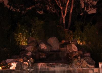 The pool, waterfall and grotto are spectacular at night!